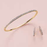0.528ct TW Diamond Huggies in 9ct Yellow Gold