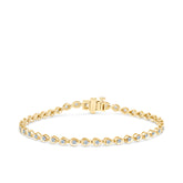 1.00ct TW Diamond Tennis Bracelet in 9ct Yellow Gold