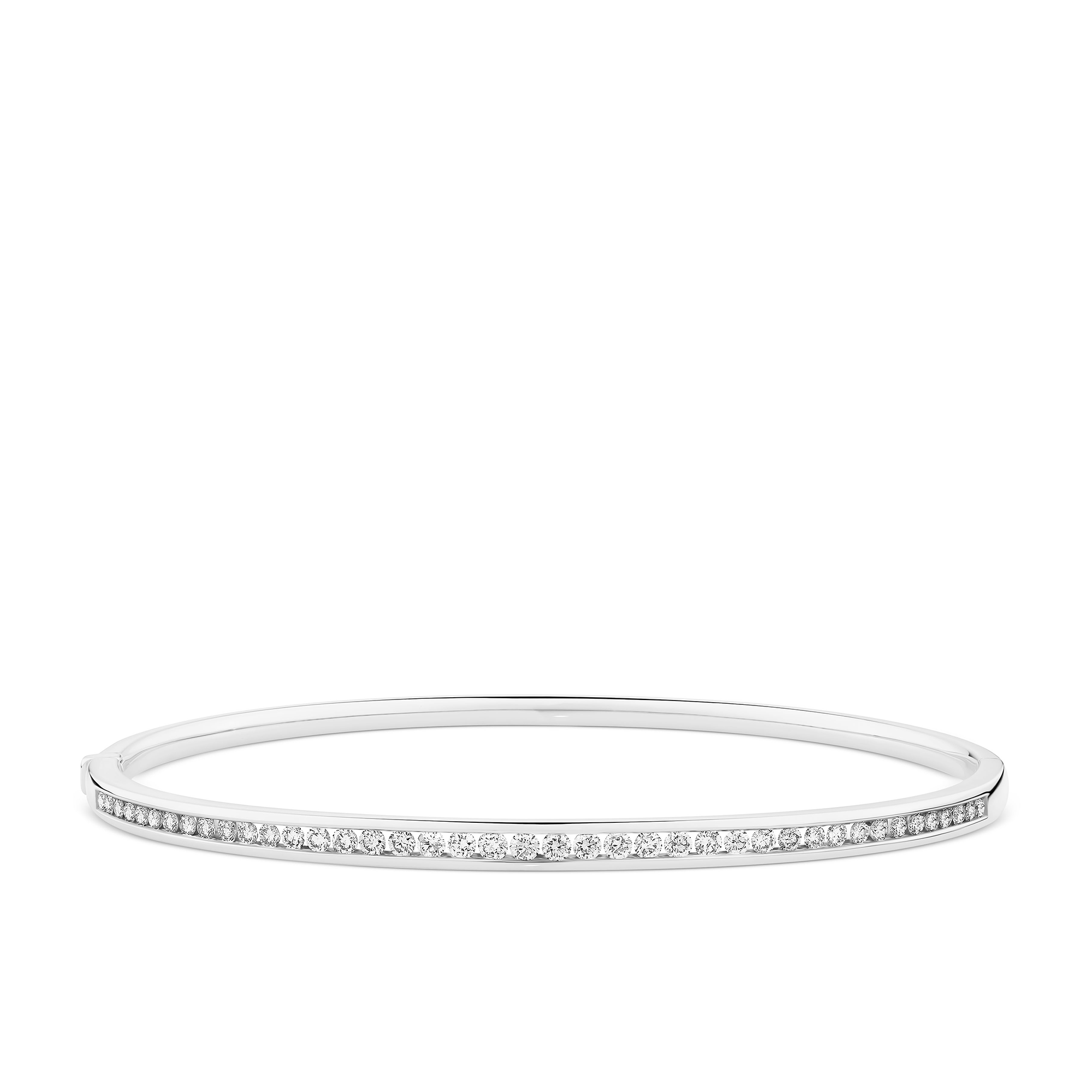 1.00ct TW Diamond Bangle in 9ct White Gold