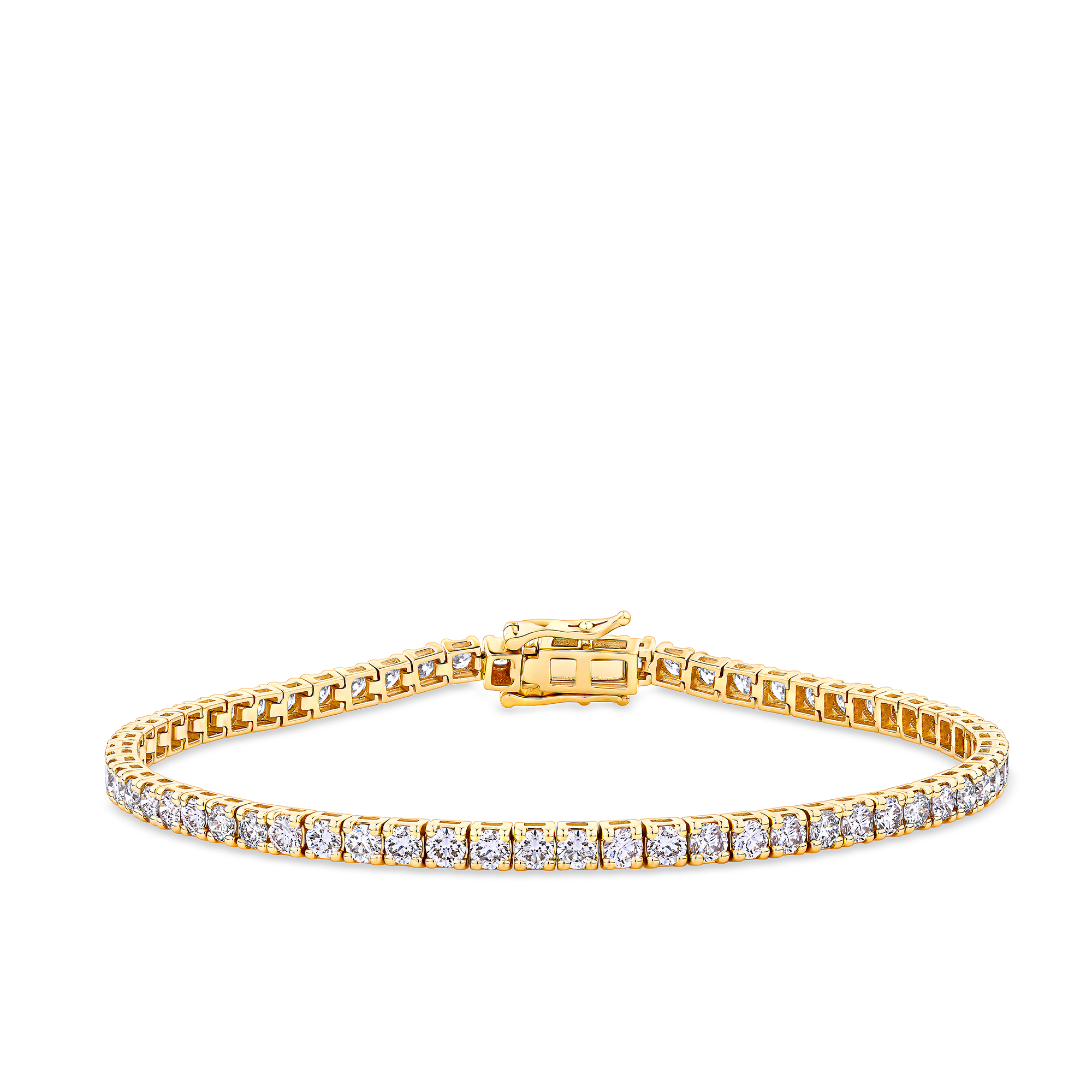 4.00ct TW Diamond Tennis Bracelet in 9ct Yellow Gold