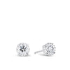 1.00ct TW Diamond Solitaire Earrings in 9ct White Gold