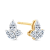 0.40ct TW Diamond Cluster Earrings in 9ct Yellow Gold