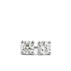Rendition Solitaire Earrings in 9ct White Gold