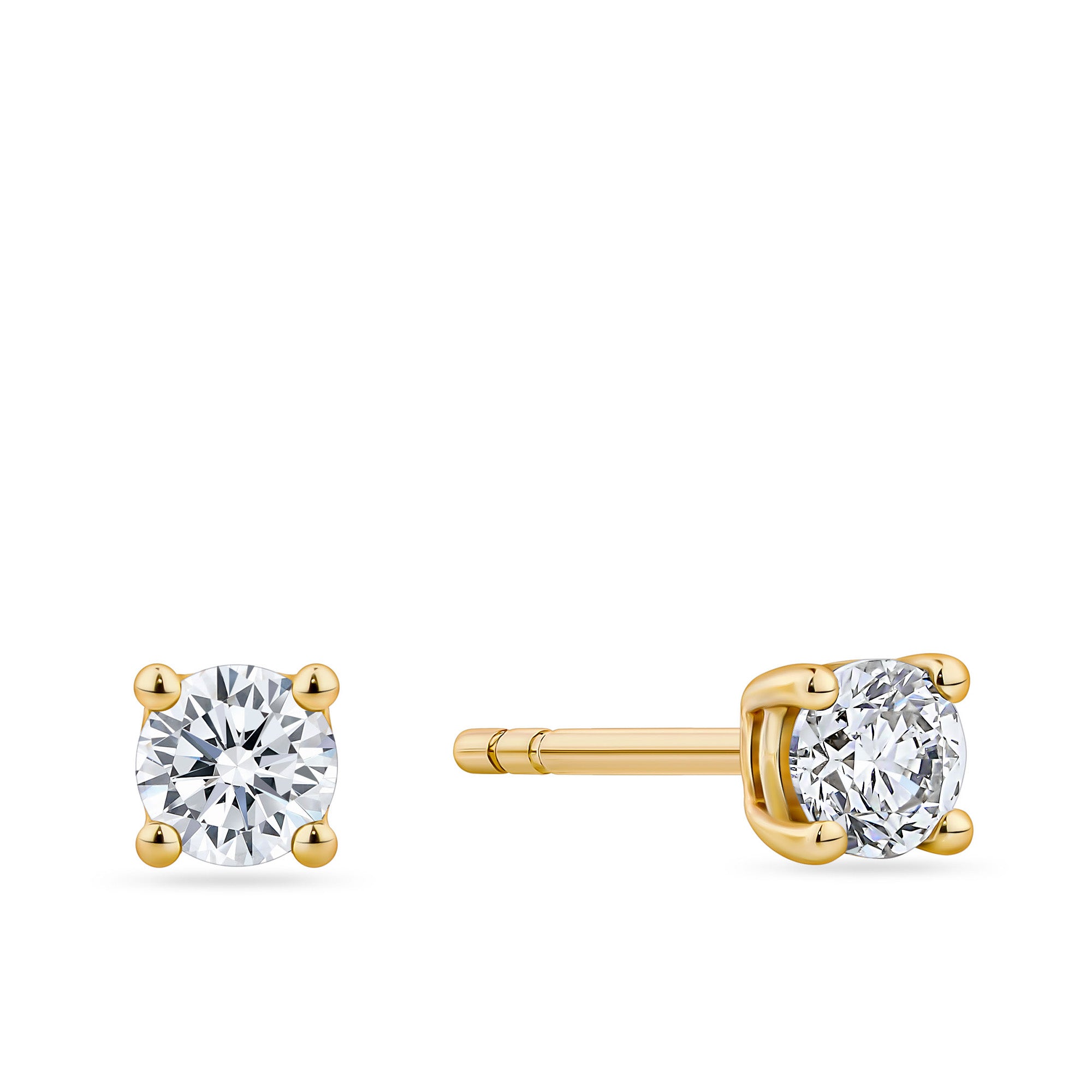 0.34ct TW Diamond Stud Earrings in 9ct Yellow Gold