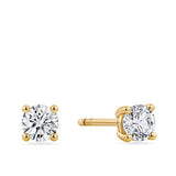 0.50ct TW Diamond Stud Earrings in 9ct Yellow Gold
