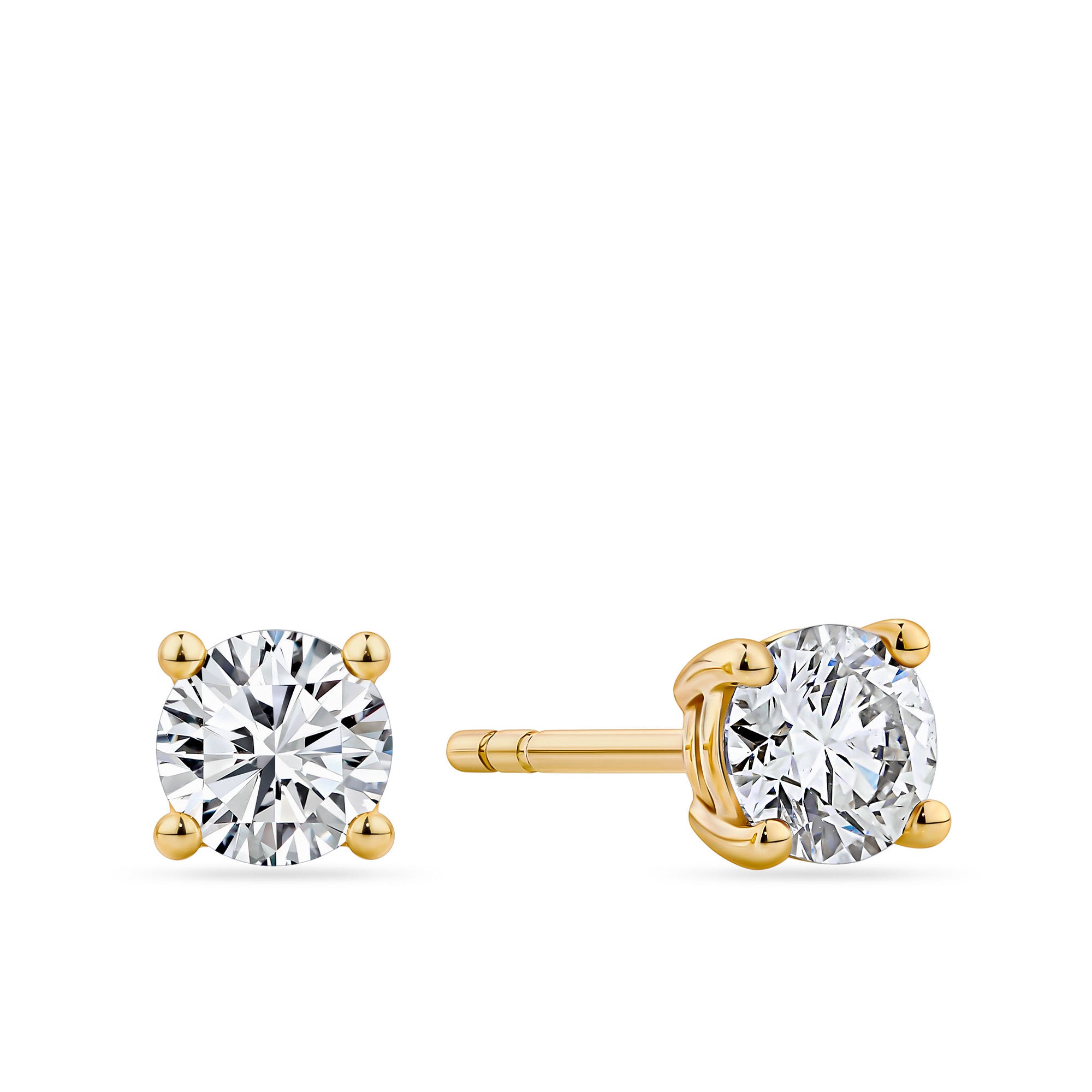 0.70ct TW Diamond Stud Earrings in 9ct Yellow Gold