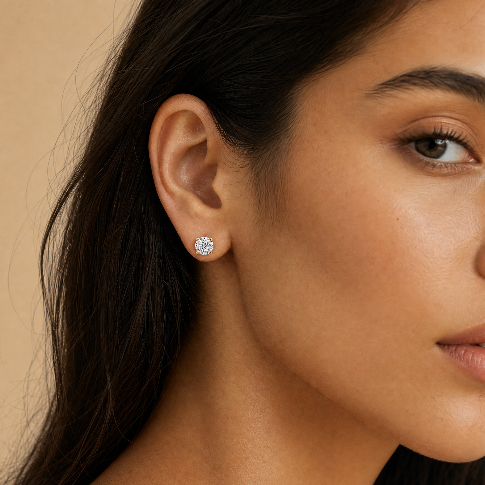 2.00ct TW Diamond Stud Earrings in 9ct Yellow Gold