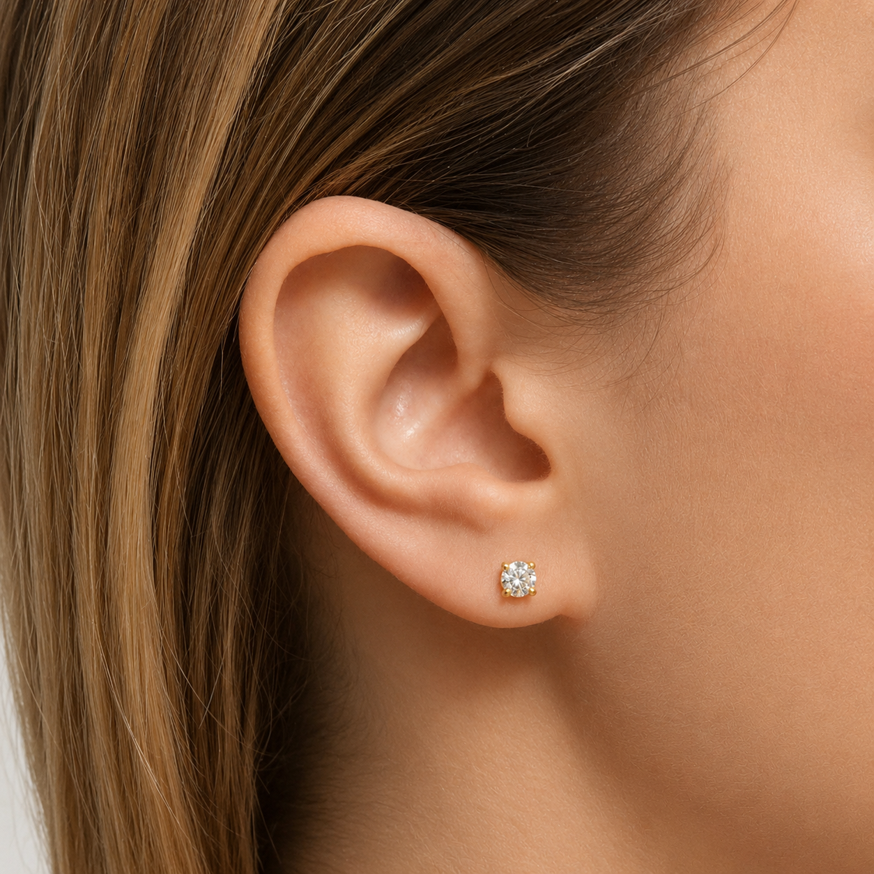 0.70ct TW Diamond Earrings in 18ct Yellow Gold