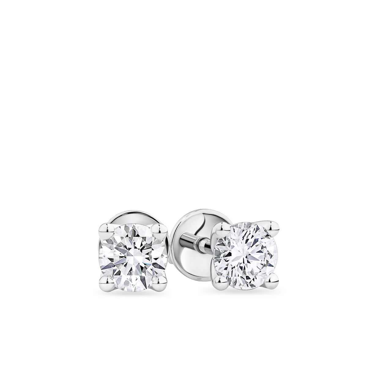 0.70ct TW Diamond Stud Earrings in 18ct White Gold