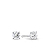 0.50ct TW Diamond Solitaire Earrings in 18ct White Gold