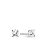 0.50ct TW Diamond Solitaire Earrings in 18ct White Gold