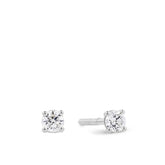 0.25ct TW Diamond Solitaire Earrings in 18ct White Gold