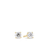 0.25ct TW Diamond Solitaire Earrings in 18ct Yellow Gold