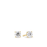 0.25ct TW Diamond Solitaire Earrings in 18ct Yellow Gold