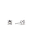 0.50ct TW Diamond Solitaire Earrings in 18ct White Gold