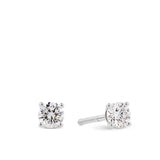 0.50ct TW Diamond Solitaire Earrings in 18ct White Gold