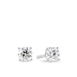 0.75ct TW Diamond Solitaire Earrings in 18ct White Gold