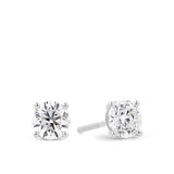 2.00ct TW Diamond Solitaire Earrings in 18ct White Gold