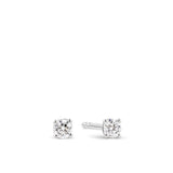 0.10ct TW Diamond Solitaire Earrings in 9ct White Gold
