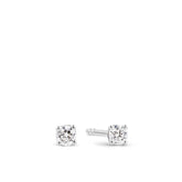 0.10ct TW Diamond Solitaire Earrings in 9ct White Gold