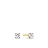0.10ct TW Diamond Solitaire Earrings in 9ct Yellow Gold