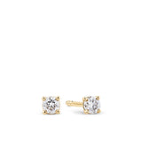 0.15ct TW Diamond Solitaire Earrings in 9ct Yellow Gold
