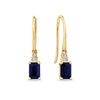 Bluebird™ Sapphire & 0.88ct TW Diamond Earrings in 9ct Yellow Gold