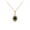Bluebird™ Tourmaline & Diamond Pendant in 9ct Yellow Gold