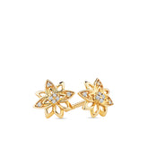 Helia™ Diamond Flower Stud Earrings in 9ct Recycled Gold