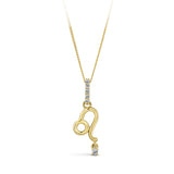 0.03TDW Round Diamond Zodiac Pendant in 9ct Yellow Gold