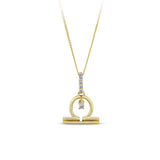 0.03TDW Round Diamond Zodiac Pendant in 9ct Yellow Gold