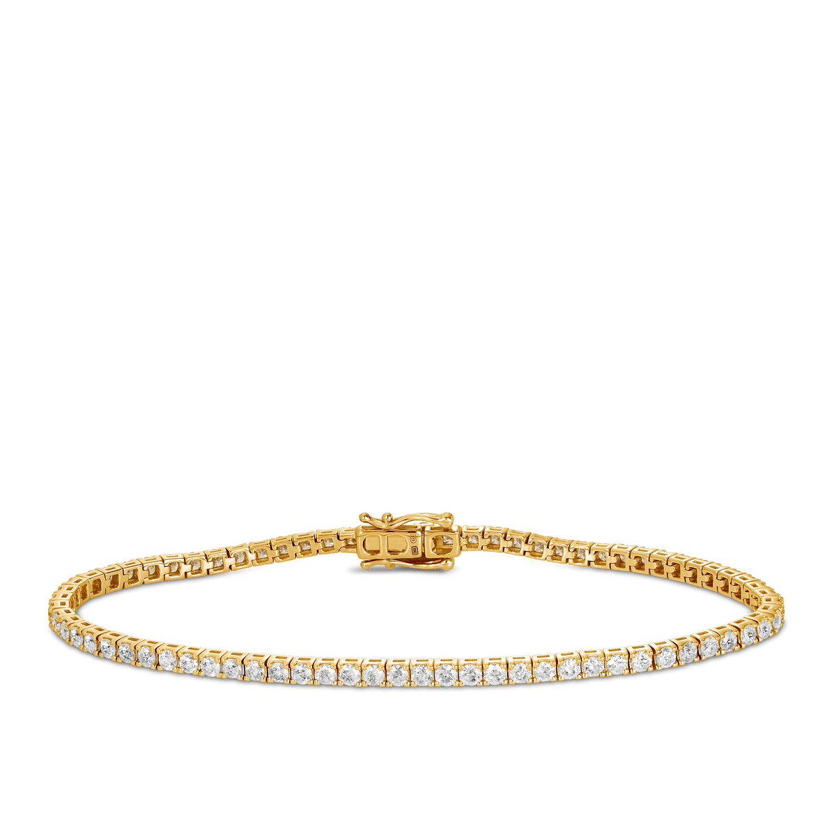 3 ct diamond tennis bracelet yellow gold deals