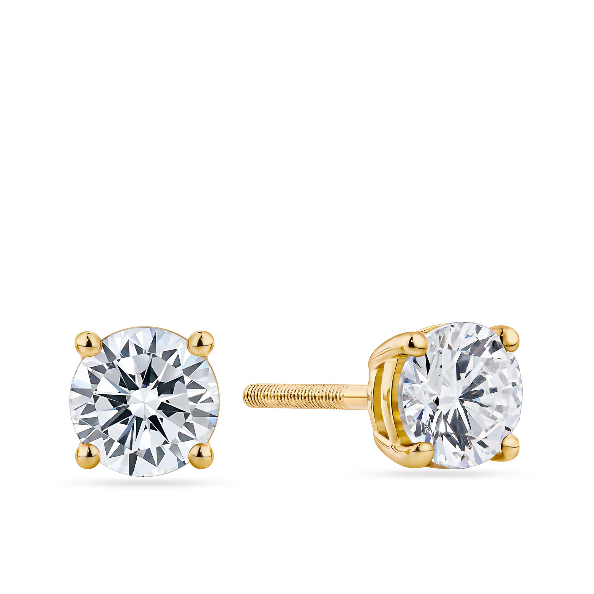 1.40ct TW Diamond Stud Earrings in 9ct Yellow Gold