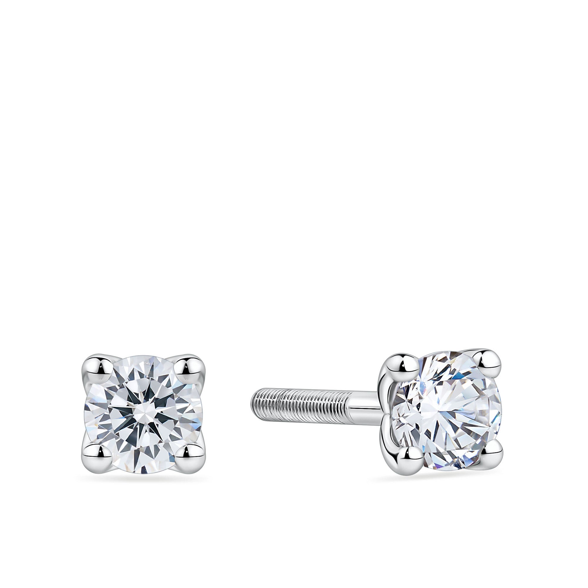 0.34ct TW Diamond Stud Earrings in 18ct White Gold