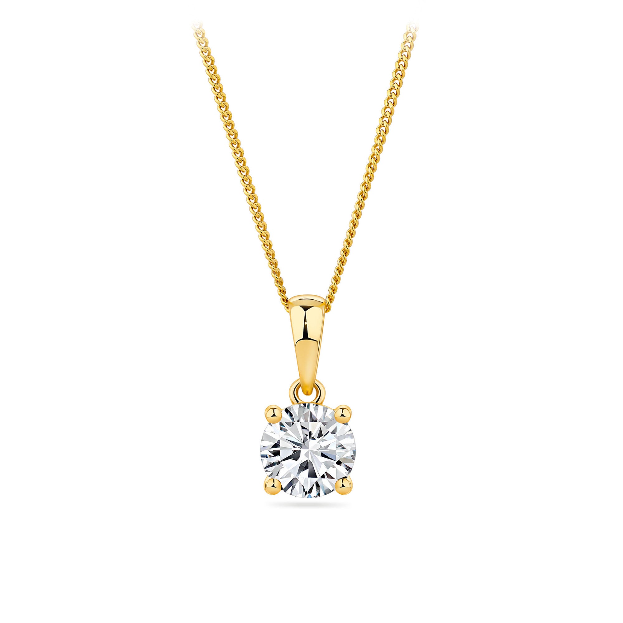 1.00ct TW Diamond Pendant in 9ct Yellow Gold