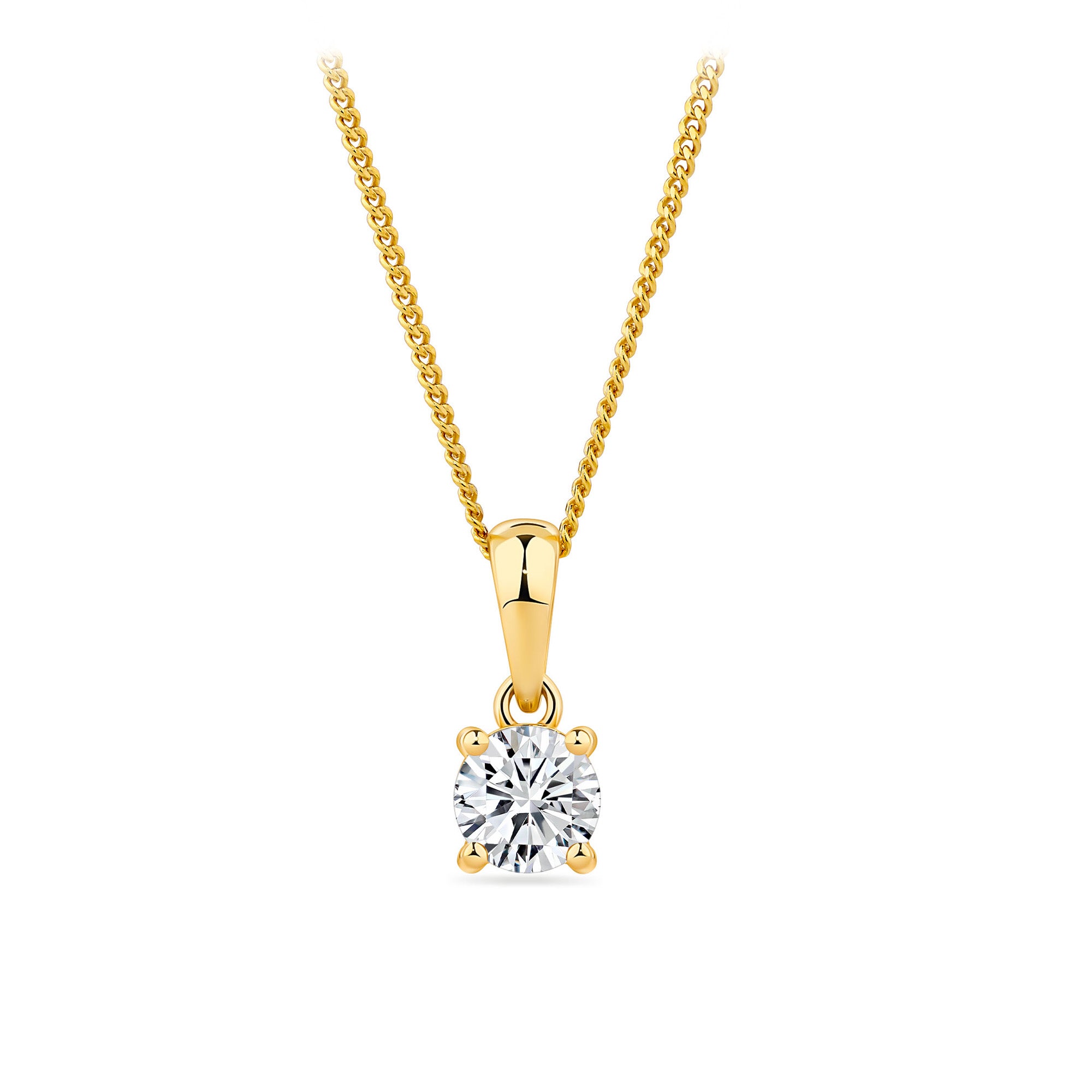 0.50ct TW Diamond Pendant in 9ct Yellow Gold