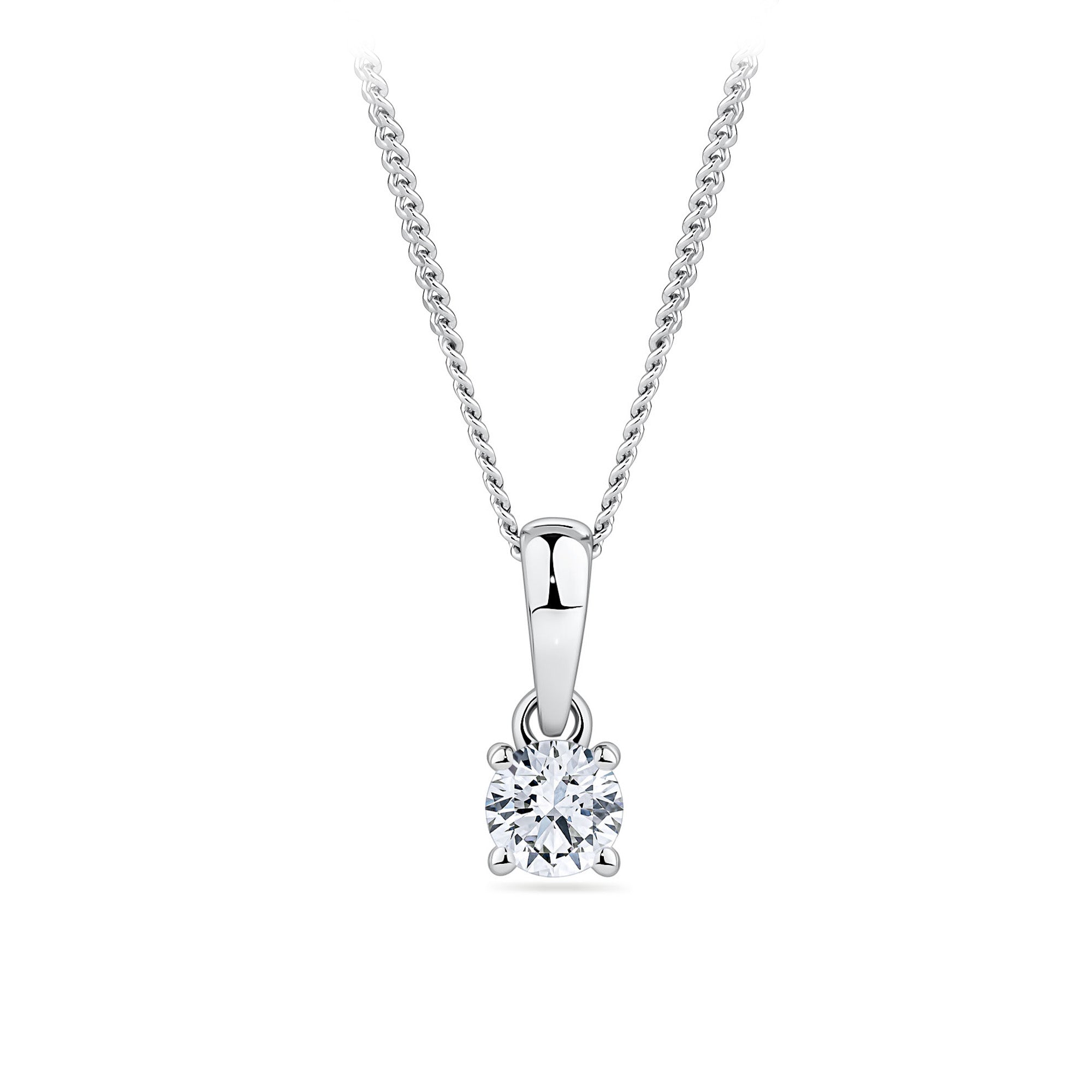 0.25ct TW Diamond Pendant in 9ct White Gold
