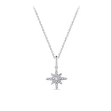 0.15ct TDW Diamond Celestial Pendant in Sterling Silver