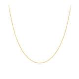 Diamond Cut Cable 45cm Chain in 18ct Yellow Gold