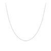 Diamond Cut Cable 45cm Chain in 18ct White Gold