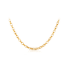 40cm Oval Belcher Chain Necklace in 9ct Yellow Gold