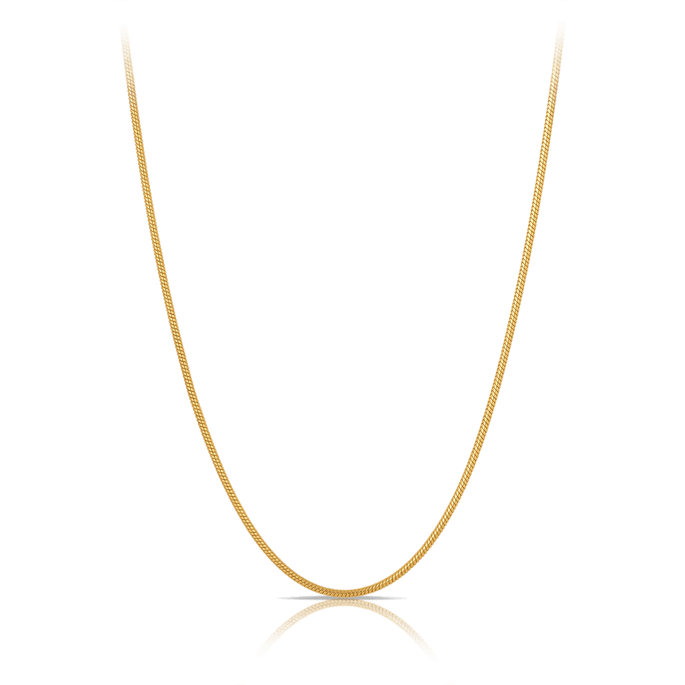 40cm Snake Chain in 9ct Yellow Gold - Wallace Bishop