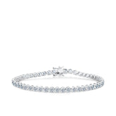 Cubic Zirconia Tennis Bracelet in Sterling Silver