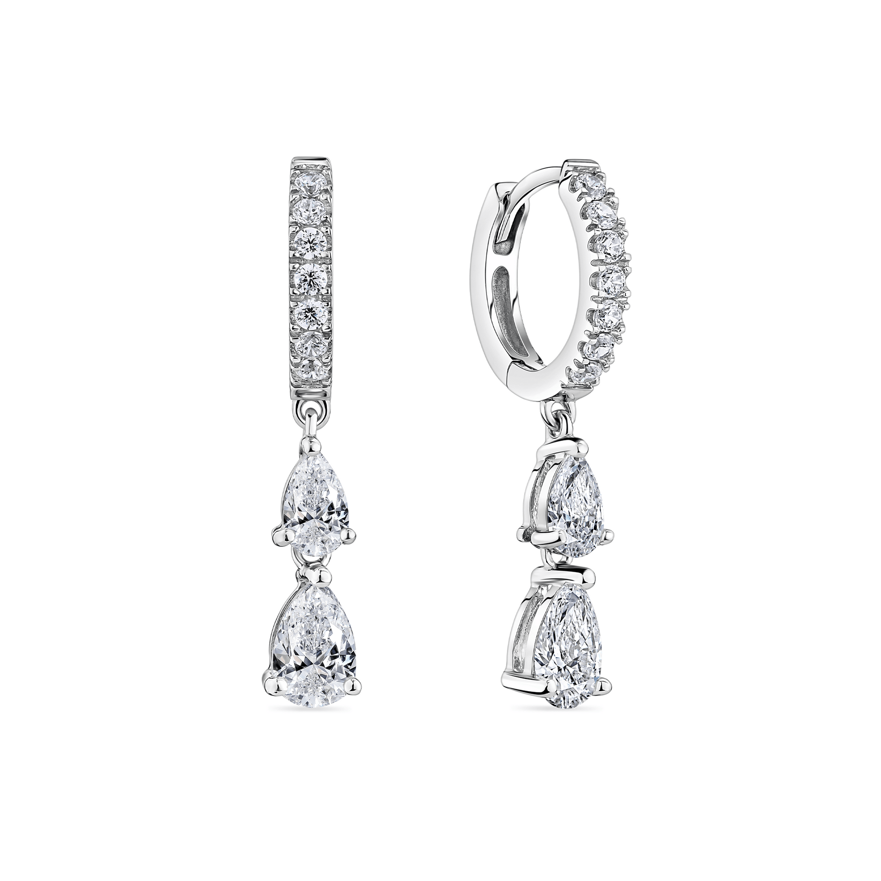 Earrings with cubic zirconia - Argentum Gioielli Earrings with cubic zirconia - Argentum Gioielli