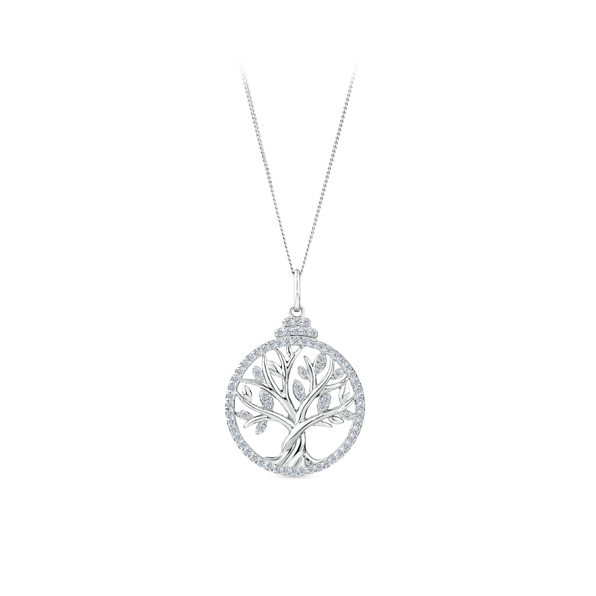 SOLVAR 14K TREE OF LIFE PENDANT w. DIAMOND & EMERALD - Irish Crossroads