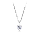 Heart Cubic Zirconia Pendant in Sterling Silver
