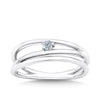Cubic Zirconia Dress Ring in Sterling Silver