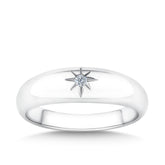 Cubic Zirconia Starset Dome Ring in Sterling Silver