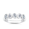Cubic Zirconia Dress Ring in Sterling Silver