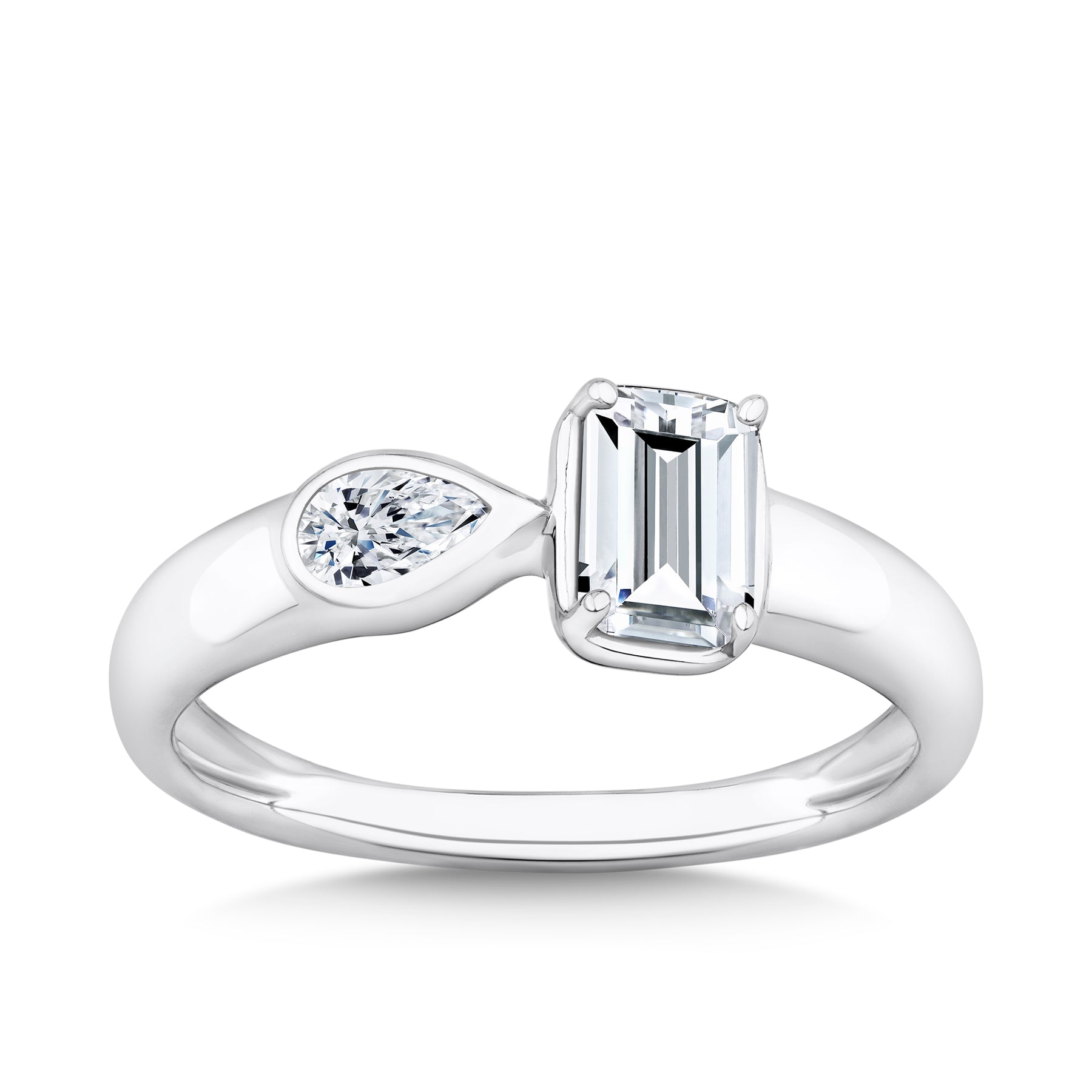 Cubic Zirconia Dress Ring in Sterling Silver